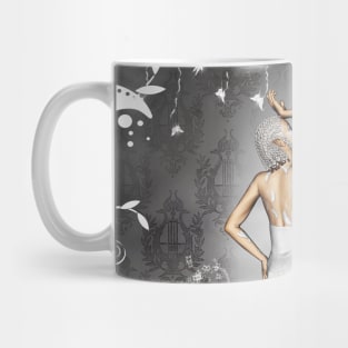 Wonderful fairy with butterflies and dragonfly Mug